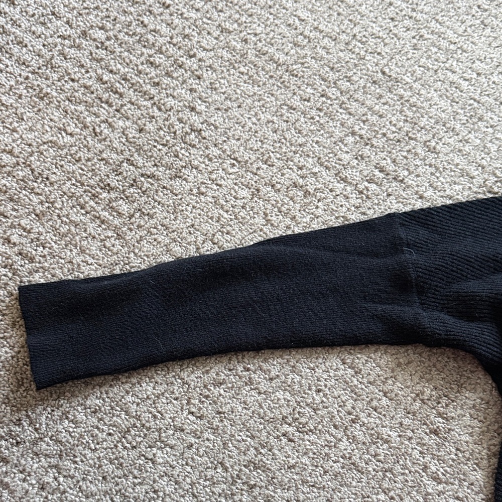 AllSaints Cashmere Wool Black Knit Turtleneck Sweater - Picture 8 of 8